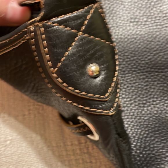 Cole Haan Women’s Black Leather Shoulder Bag Purse 16 X 12 - Picture 11 of 14